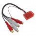 LAUNRC19, Jungtis auto. Mini ISO - Line out (4RCA)