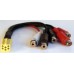 LAUNRC05, Jungtis auto. Mini ISO line out+ woofer (5 RCA)