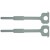 Caliber, KEY02 magnetolos išėmimo raktai, Kenwood (iki 2001)