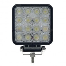 LED žibintas, kvadratinis 48W, 16x3W flood