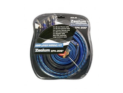 ZEALUM, ZPK-20S2 laidų rinkinys garso stiprintuvui, 20mm²