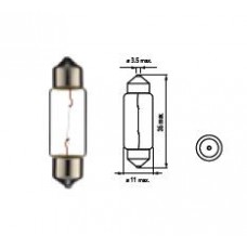 Bosma lemputė SV8.5, 5W, 10X36 Įtampa: 6 V
