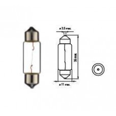 Bosma lemputė SV8.5, 10W, 10X36 Įtampa: 6 V