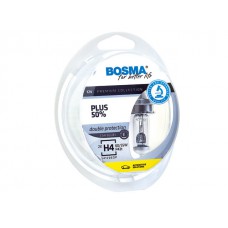 Bosma lempučių komplektas H4, P43t, 60/55W, optiplus +50%
