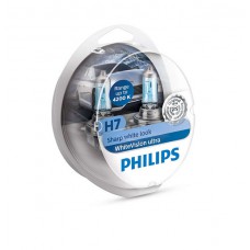 Philips lemputės White Vision Ultra, +60%  H7, 55W, DUO 12972WVUSM