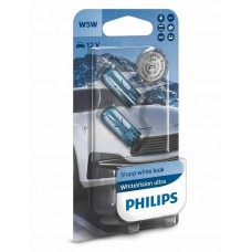 PHILIPS WhiteVision Ultra, W2,1x9,5d 12V W5W T10 5W 12961WVUB2