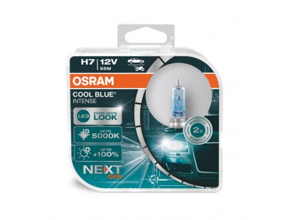 Osram lemputės, H7, COOL BLUE Intense,NextGen, 5000K, 55W 64210CBN