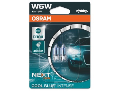 Osram lemputės Cool Blue® Intense NextGeneration,  W5W, 5W, DUO 28