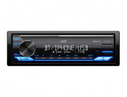 JVC, KD-X382BT USB MP3 magnetola su  AUX įėjimu, Bluetooth