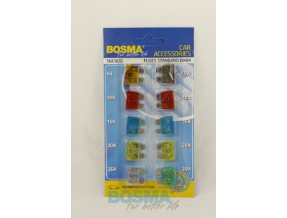 Bosma, saugiklių komplektas, 10vnt