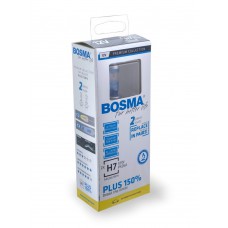 Bosma lemputė H7, 55W, 12V, Plus 150%, PX26d komplektas (balta)