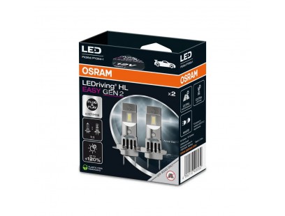 Osram LED pagrindinės šviesos H7/H18, 6000K, 2vn, 64210DWESY2-HCB