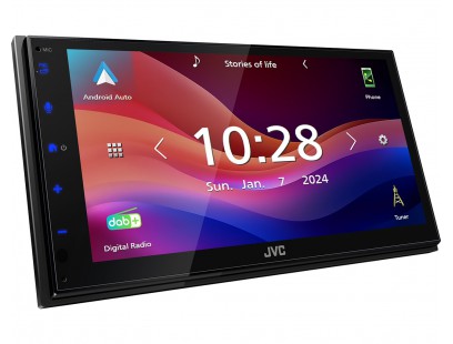 JVC, KW-M695DBW 2-DIN AV grotuvas su 6.8" ekranu, Bluetooth