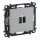 USB dvigubas C + A tipo kištukinis lizdas Valena Life Legrand 753306 (aluminio spalva)