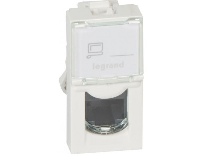 RJ45 lizdas Mosaic UTP 5E Legrand 076551 (baltas)