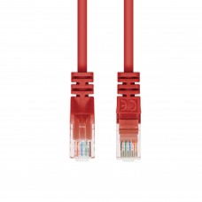 UTP patch kabelis PVC CAT5e 1m (raudonas)