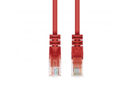 Patch kabelis (1m, UTP, CAT5e, raudonas)