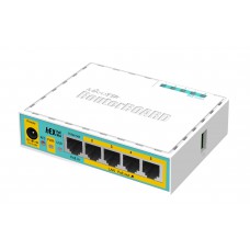 Maršrutizatorius 5 prievadų MikroTik hEX PoE lite RB750UPr2