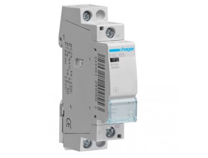 Kontaktorius Hager ESC125 (1P, 25A, 230V)