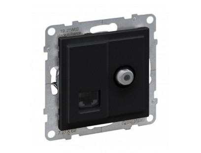 Juodas RJ45+ TV lizdas SUNO Legrand 721462