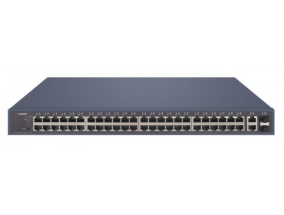 52 prievadų, 48 PoE prievadų komutatorius Hikvision DS-3E1552P-SI