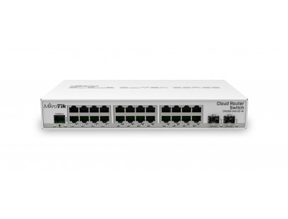 24 prievadų valdomas komutatorius MikroTik CRS326-24G-2S+IN