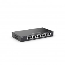 9 prievadų komutatorius Ruijie Reyee RG-ES209GC-P (Valdomas, 8 x PoE+)