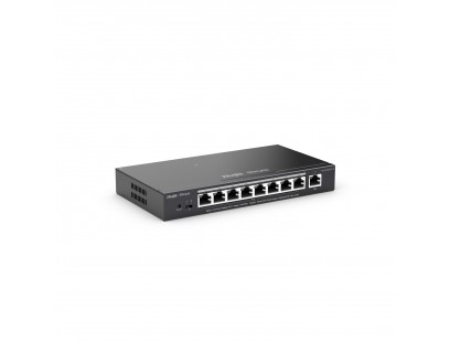 9 prievadų komutatorius Ruijie Reyee RG-ES209GC-P (Valdomas, 8 x PoE+)