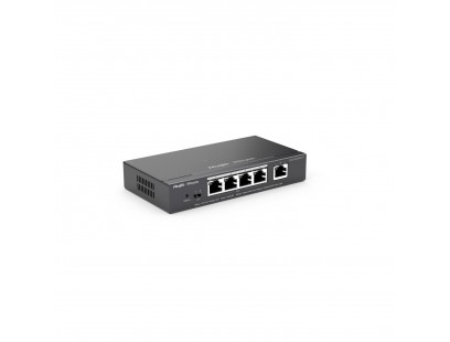 5 prievadų komutatorius Ruijie Reyee RG-ES205GC-P (Valdomas, 4 x PoE+)