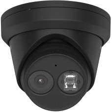 Hikvision dome DS-2CD2343G2-IU F2.8 (juoda, 4 MP, 30 m. IR, AcuSense)