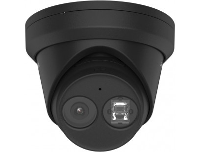 Hikvision dome DS-2CD2343G2-IU F2.8 (juoda, 4 MP, 30 m. IR, AcuSense)