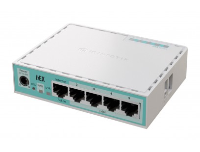 Maršrutizatorius 5 prievadų MikroTik E50UG hEX refresh