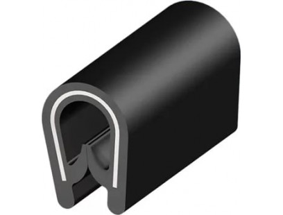 MCA briaunų apsauga (juoda, 10m, 1.0-2.0mm)