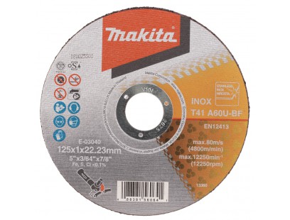 Pjovimo diskas metalui 125mm Makita E-03040