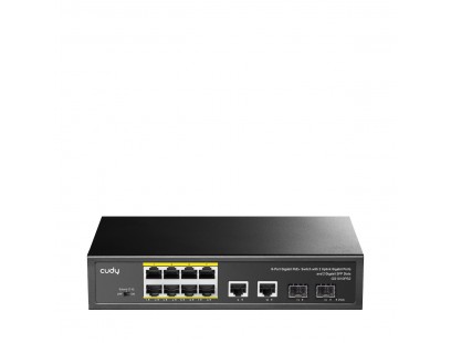 10 prievadų komutatorius CUDY GS1010PS2