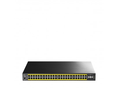48 prievadų valdomas komutatorius CUDY GS2048PS4-720W