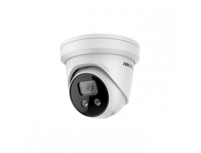 Hikvision dome DS-2CD2346G2-ISU/SL F2.8 (balta, 4 MP, 30 m. IR; 30 m. LED, AcuSense)