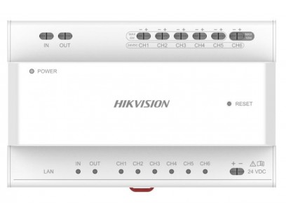 Dviejų laidų vaizdo/garso skirstytuvas Hikvision DS-KAD706Y