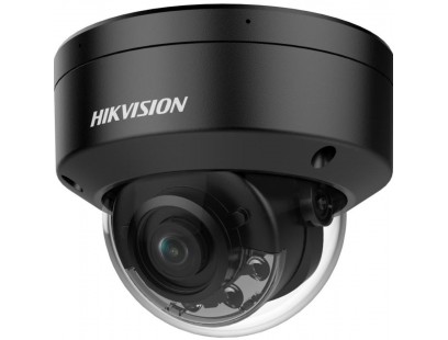 Hikvision dome DS-2CD2187G2H-LISU F2.8 (juoda, 8 MP, 30 m. IR; 30 m. LED; Hybrid Light)