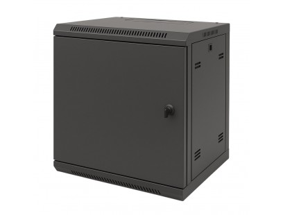 Komutacinė spinta 19'' pakabinama 6U 600x450mm (juoda, nesurinkta, IP20)