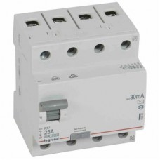 Srovės nuotekio relė RCD RX Legrand 402062 (AC, 25A, 4P, 30mA, 400V)