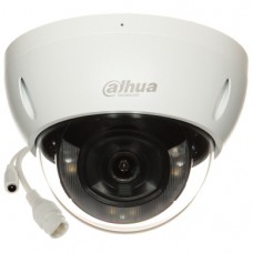 Dahua Dome IPC-HDBW2449E-S-IL-0280B (balta, 4 MP, 95°, IR + LED 30m, Smart Dual Light, IP67, IK10)