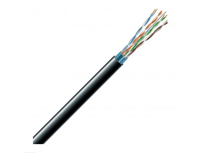 LAN tinklo kabelis ECG FTP 5e (lauko, PE, Fca, 305m)
