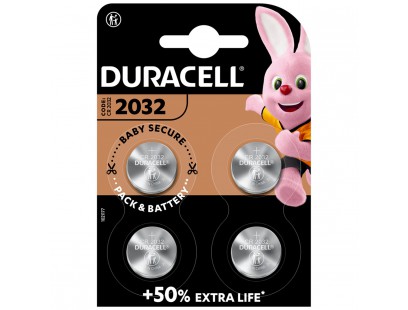 Baterija Duracell Lithium CR2032 (4 vnt.)