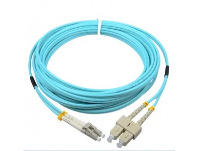 Optinis jungiamasis laidas LC/UPC-SC/UPC (SM 9/125, OM2, LSZH, dplx, 3m)