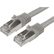 Patch cable (1m, S/FTP, CAT6, LSZH, gray)