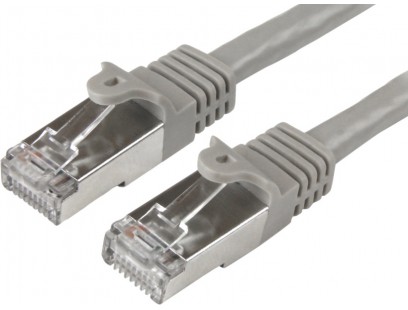 Patch cable (1m, S/FTP, CAT6, LSZH, gray)