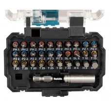 Atsuktuvo antgalių komplektas Makita E-13552 (30 antgalių, magnetinis laikiklis)