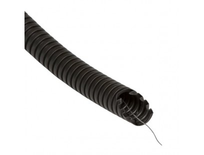 Gofruotas PVC vamzdis su viela 25mm (50m, 750 N/5 cm)