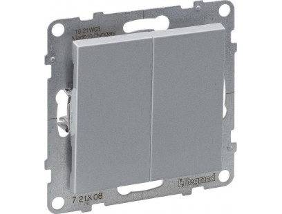 2 kl. perjungiklis aliuminis SUNO Legrand 721308